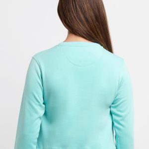 Women'S Printed Round Neck Sweatshirt