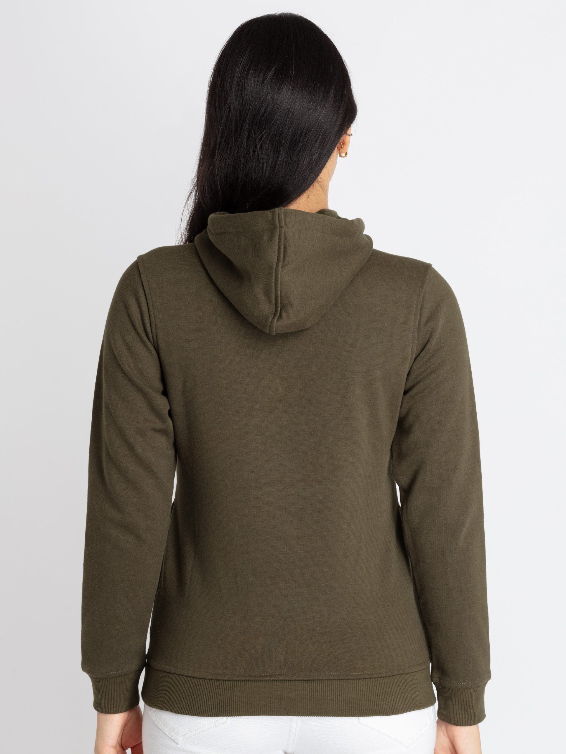 Womens Printed Hooded Sweatshirt