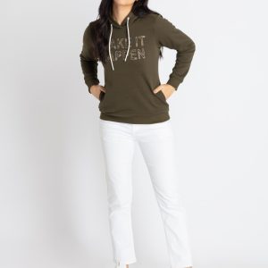 Womens Printed Hooded Sweatshirt