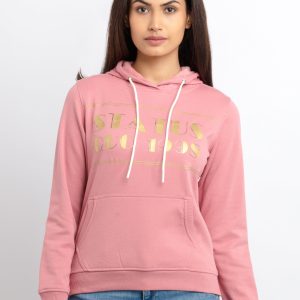 Status Quo Women'S Printed Hooded Sweatshirt