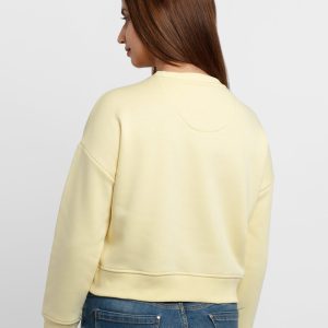 Womens Printed Round Neck Sweatshirt