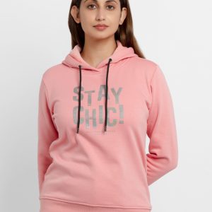 Womens Printed Round Neck Sweatshirt