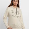 Womens Printed Hooded Sweatshirt