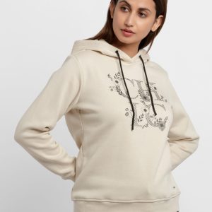 Womens Printed Hooded Sweatshirt