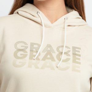 Womens Printed Hooded Sweatshirt
