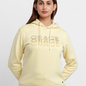 Womens Printed Hooded Sweatshirt