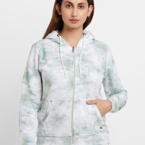 Womens Tye & Dye Hooded Sweatshirt
