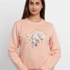Womens Printed Hooded Sweatshirt