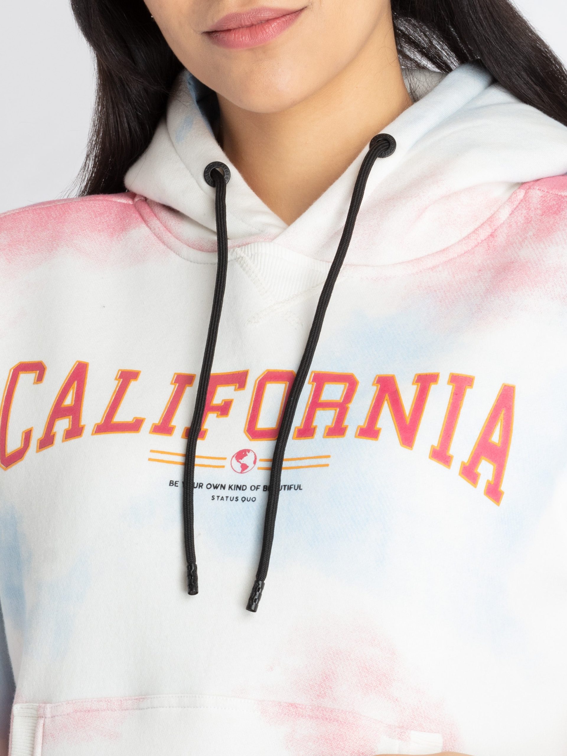Status Quo Women'S All Over Printed Hooded Sweatshirt