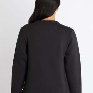 Womens Printed Round Neck Sweatshirt
