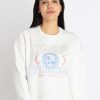 Womens Printed Round Neck Sweatshirt