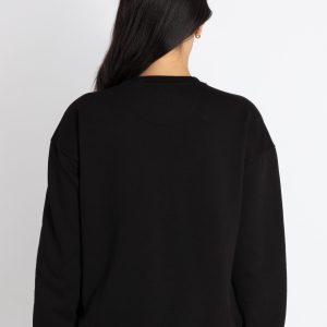 Womens Printed Round Neck Sweatshirt