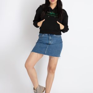 Womens Printed Hooded Sweatshirt