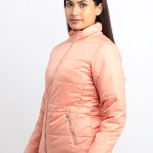 Status Quo Womens Quilted Collar Neck Jacket