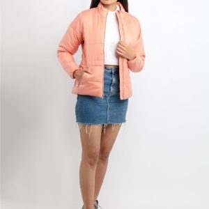 Status Quo Womens Quilted Collar Neck Jacket