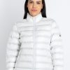 Status Quo Womens Quilted High Neck Puffer Jacket