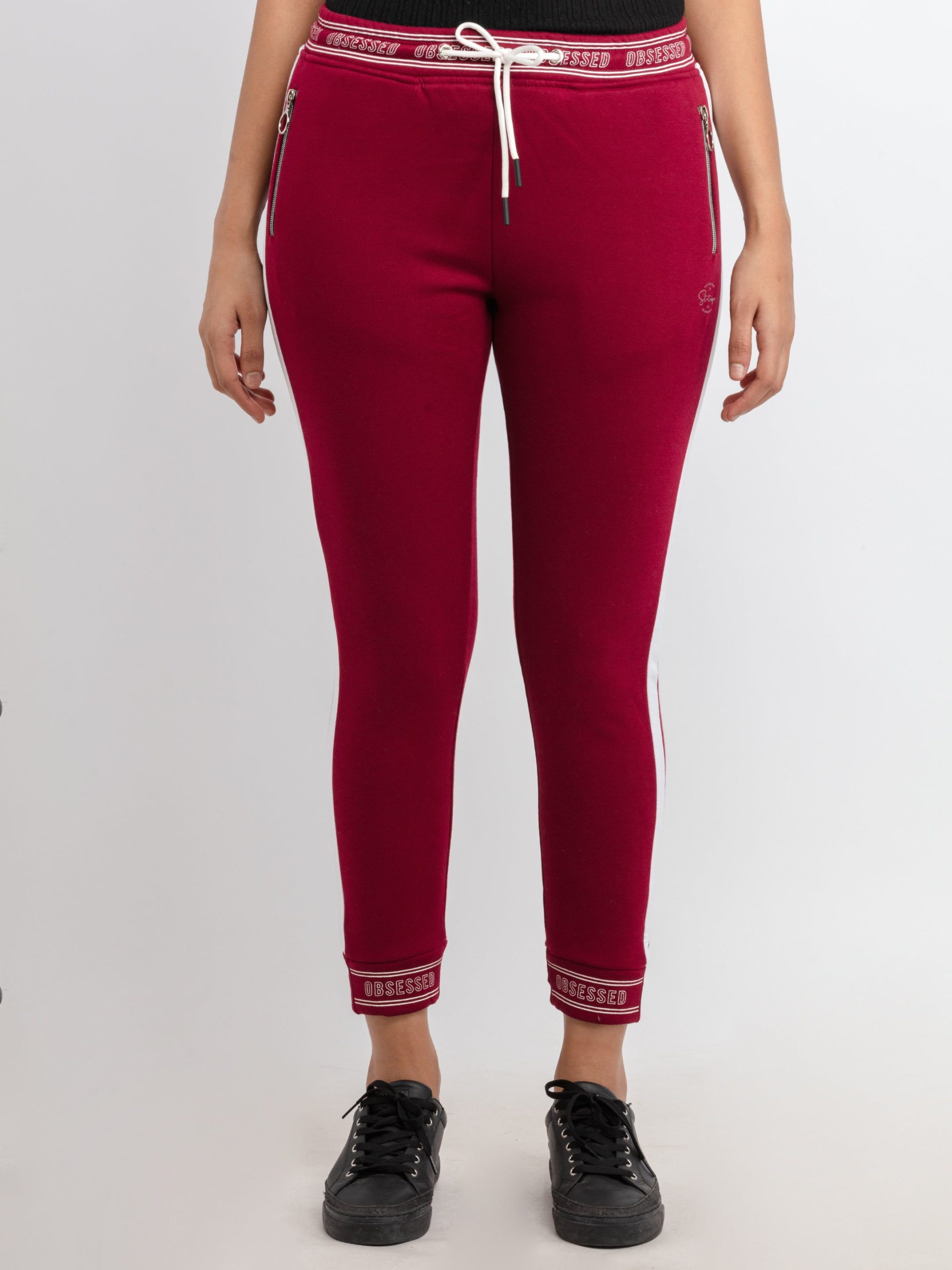 Status Quo Women'S Ankle Length Solid Joggers