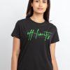 Status Quo Women'S Printed Round Neck T-Shirt
