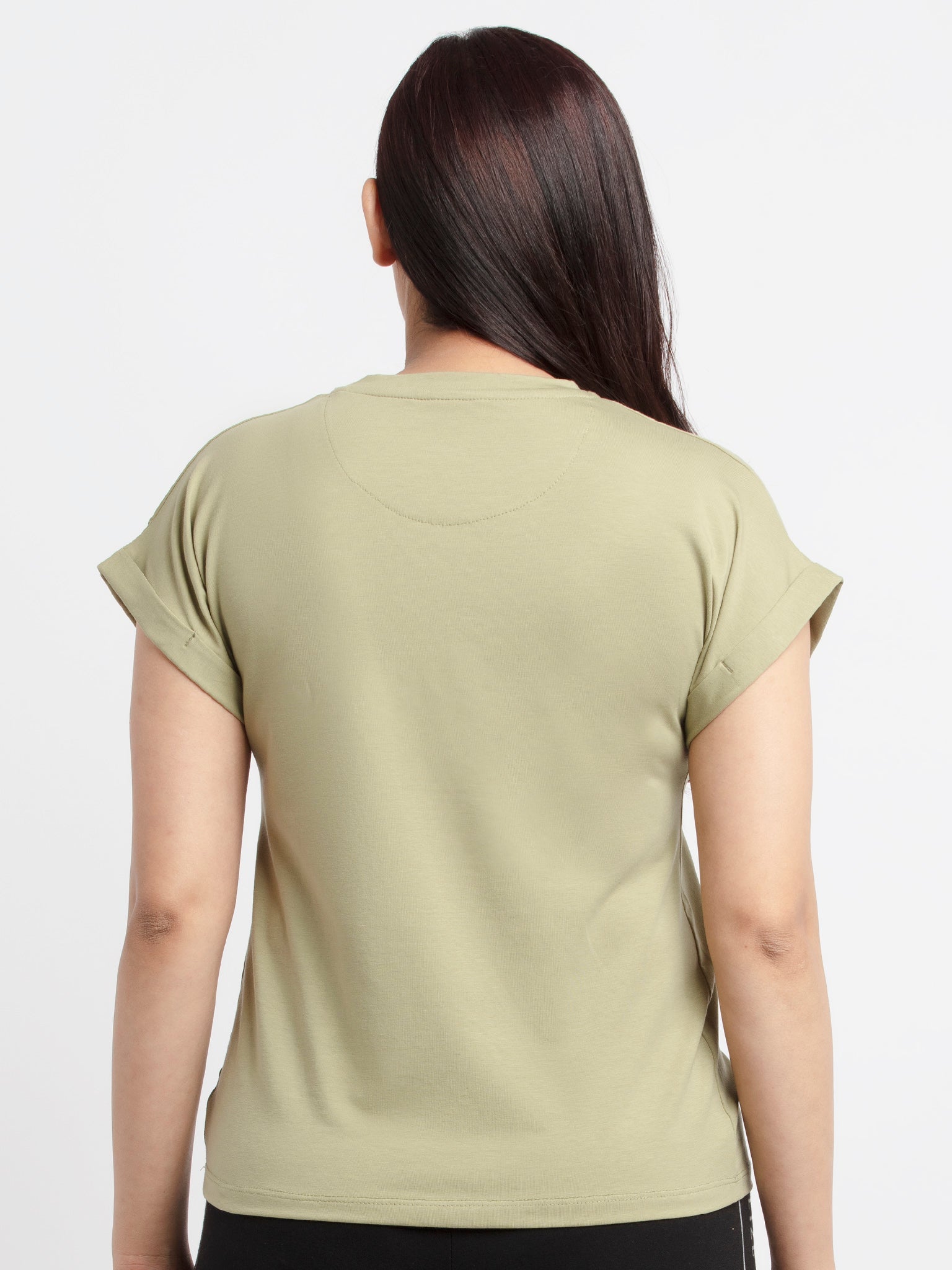 Womens Printed Round Neck T-Shirt