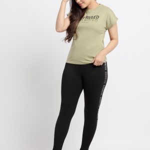 Womens Printed Round Neck T-Shirt