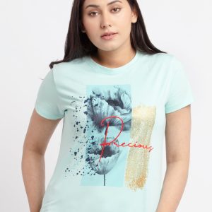 Status Quo Women Printed Round Neck T-Shirt