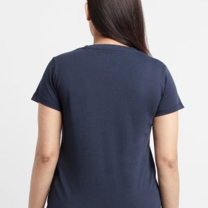 Womens Printed Round Neck T-Shirt