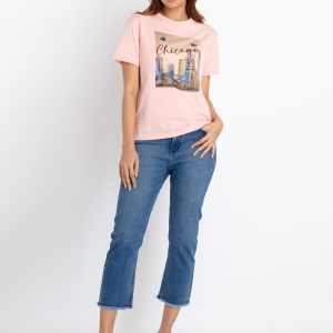 Status Quo Womens Printed Round Neck T-Shirt