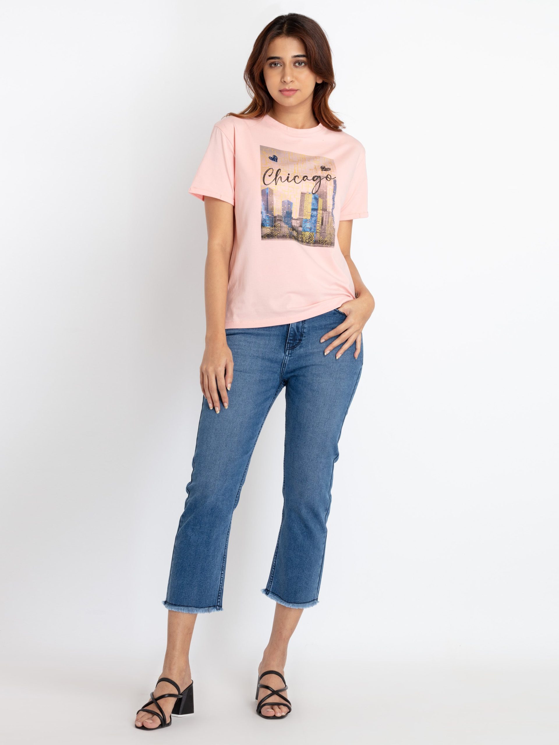 Status Quo Womens Printed Round Neck T-Shirt