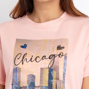 Status Quo Womens Printed Round Neck T-Shirt