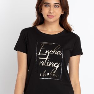 Status Quo Womens Printed Round Neck T-Shirt
