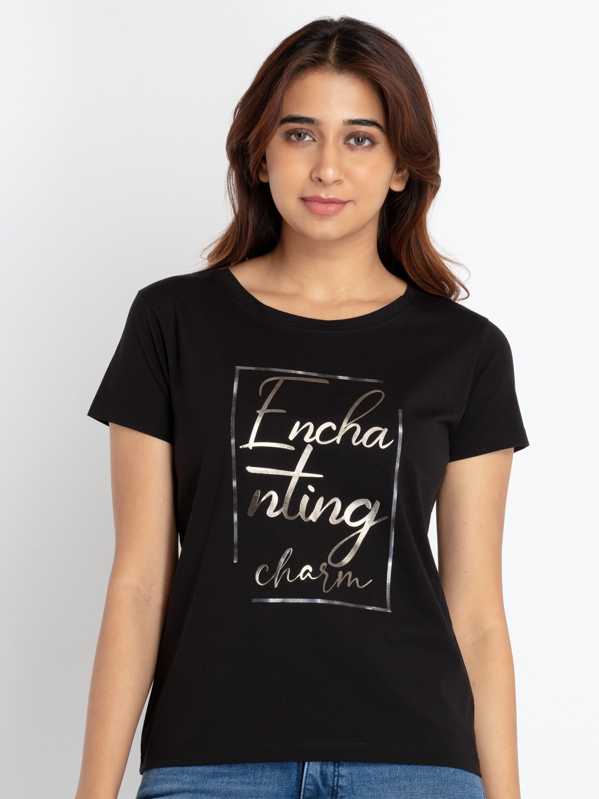 Status Quo Womens Printed Round Neck T-Shirt