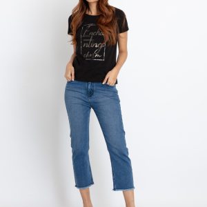 Status Quo Womens Printed Round Neck T-Shirt