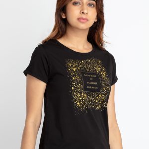 Status Quo Womens Printed Round Neck T-Shirt