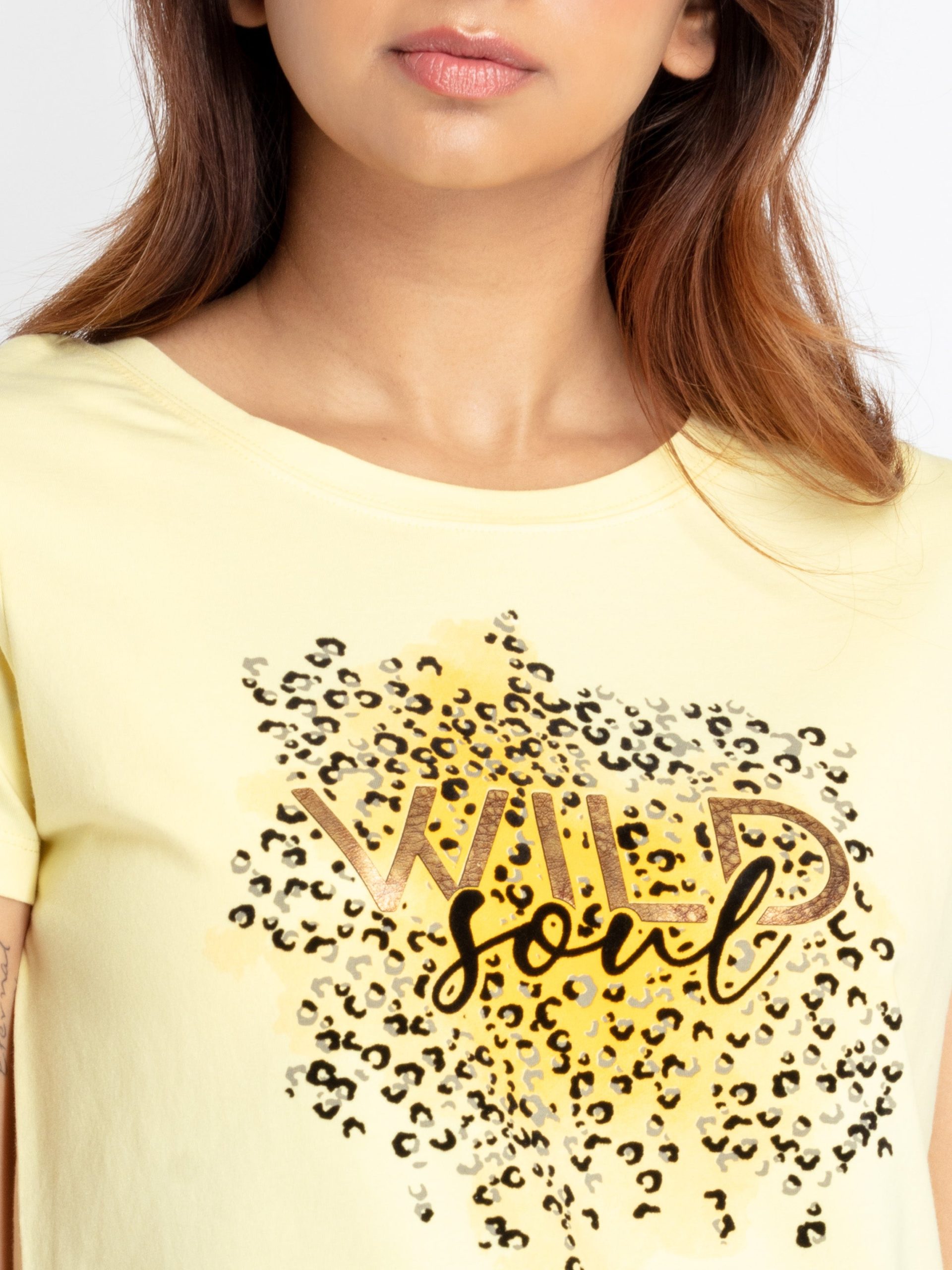 Status Quo Womens Printed Round Neck T-Shirt