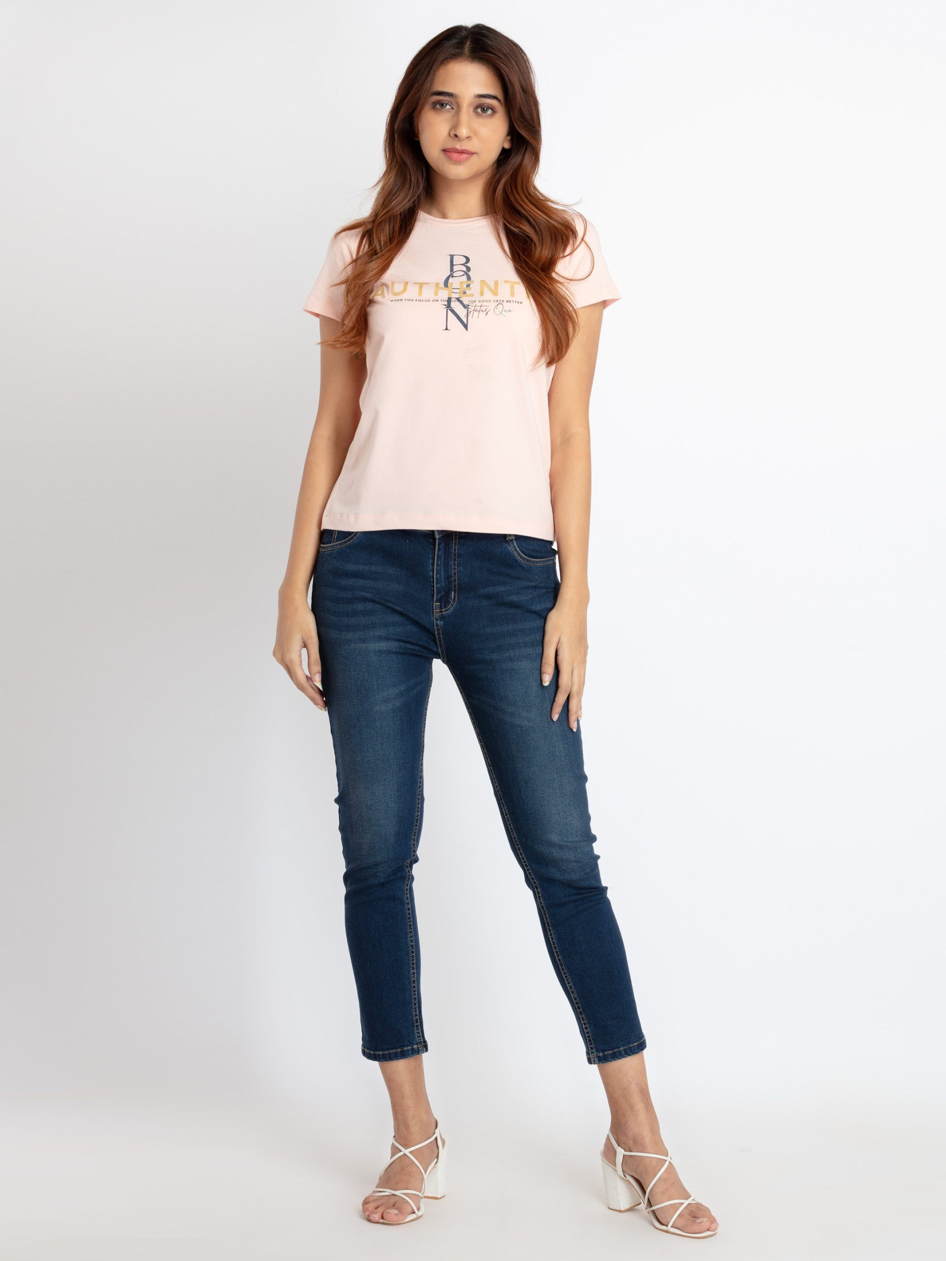 Status Quo Womens Printed Round Neck T-Shirt