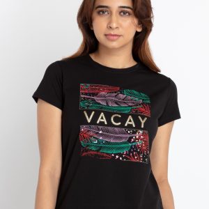 Status Quo Womens Printed Round Neck T-Shirt