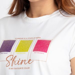 Status Quo Womens Printed Round Neck T-Shirt