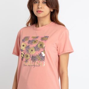 Status Quo Womens Printed Round Neck T-Shirt