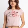 Status Quo Womens Printed Round Neck T-Shirt