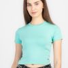 Status Quo Womens Crop Round Neck T-Shirt