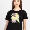 Womens Printed Round Neck T-Shirt