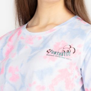 Womens Front & Back Print Round Neck T-Shirt