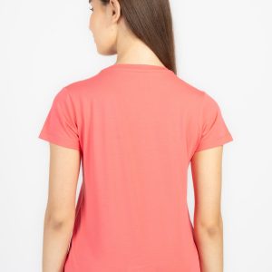 Womens Printed Round Neck T-Shirt