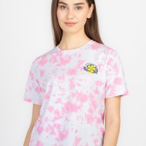 Womens Front & Back Print Round Neck T-Shirt