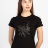 Status Quo Womens Printed Round Neck T-Shirt