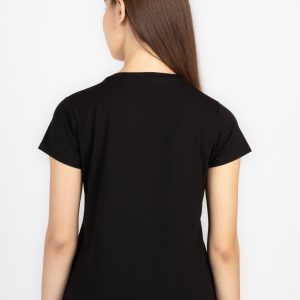 Womens Printed Round Neck T-Shirt