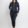 Status Quo Womens Solid Zipper Tracksuit