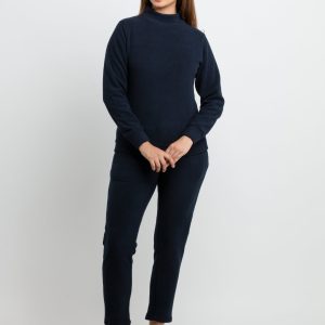 Womens Solid High Neck Tracksuit