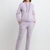 Status Quo Womens Solid Zipper Tracksuit With Self Design