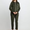 Status Quo Womens Solid Zipper Tracksuit With Self Design